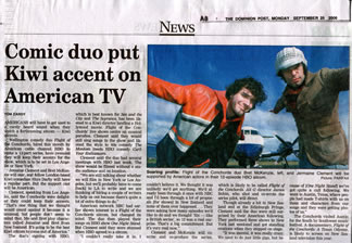 Flight of The Conchords scan from the Dominion Post