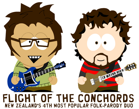 Flight of The Conchords - South Park stylee